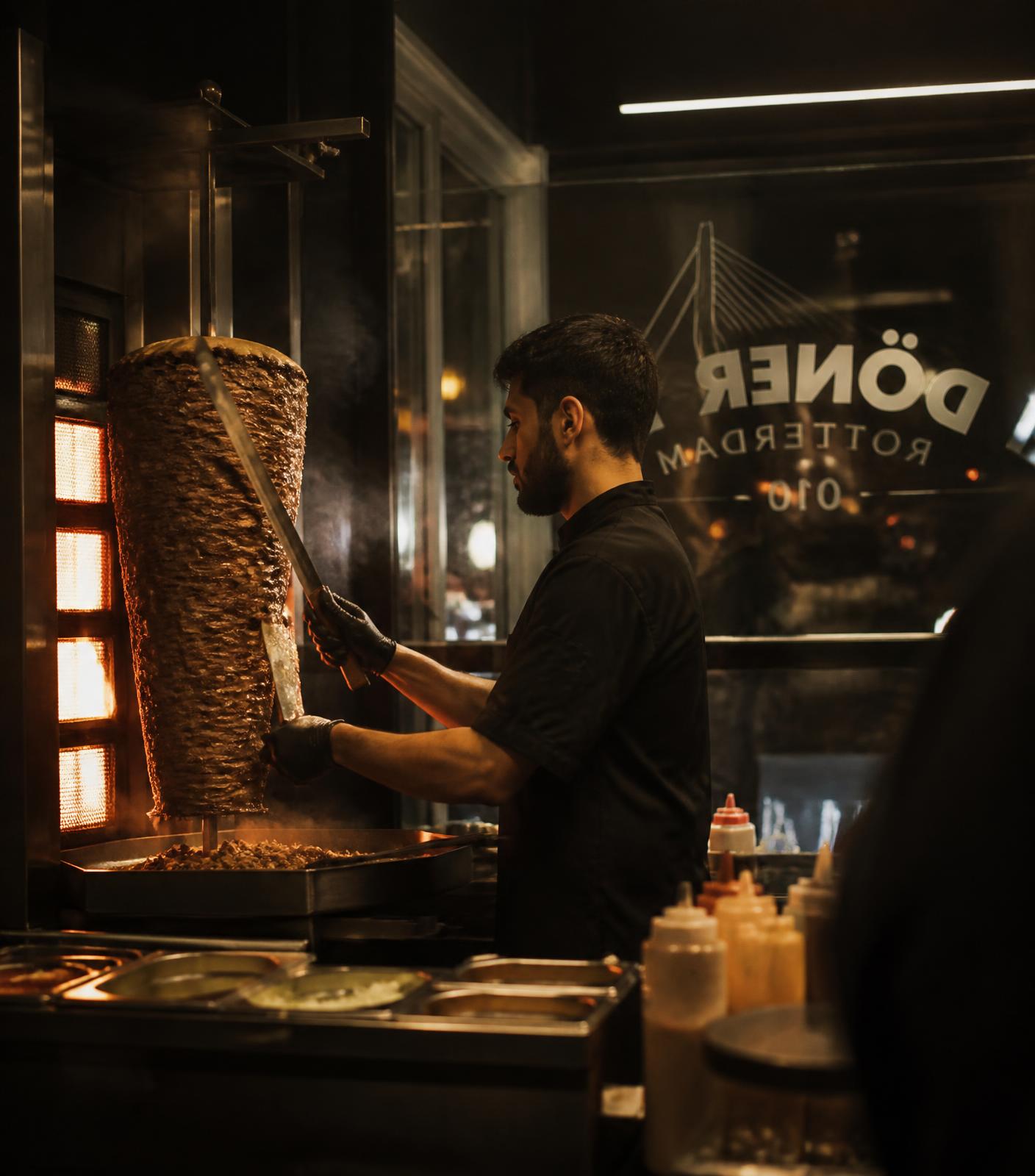 Aan de grill bij Meat Point in Rotterdam
